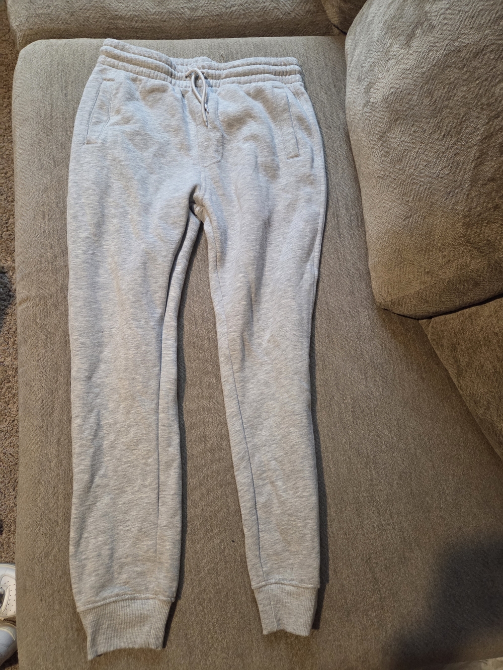 Men's Gray Drawstring Jogger Sweatpants